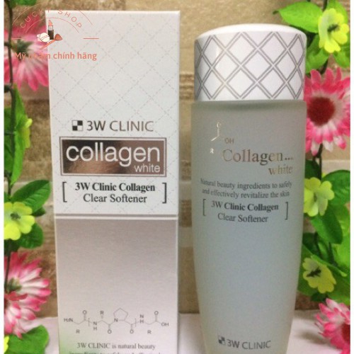 [ SALE XẢ KHO ] Nước hoa hồng trắng da 3W Clinic Collagen White 150ml