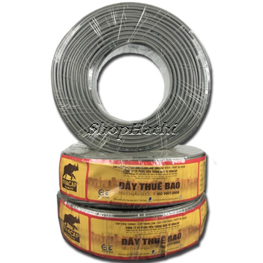 Cáp điện thoại 4 lõi đồng Vinacap
