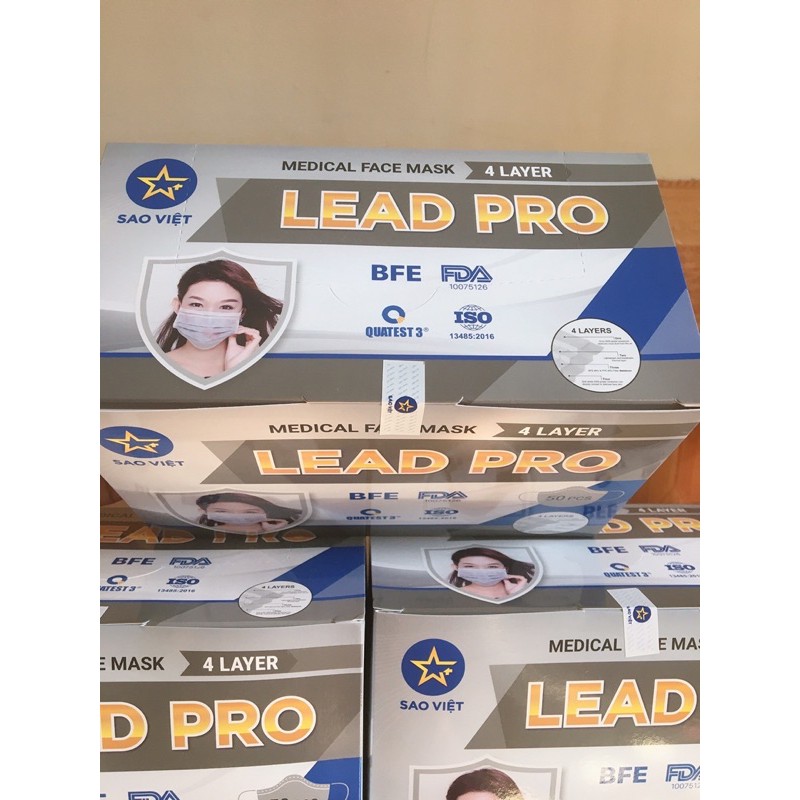 Khẩu Trang y tế 4 Lớp Sao Việt - Lead Pro | BigBuy360 - bigbuy360.vn