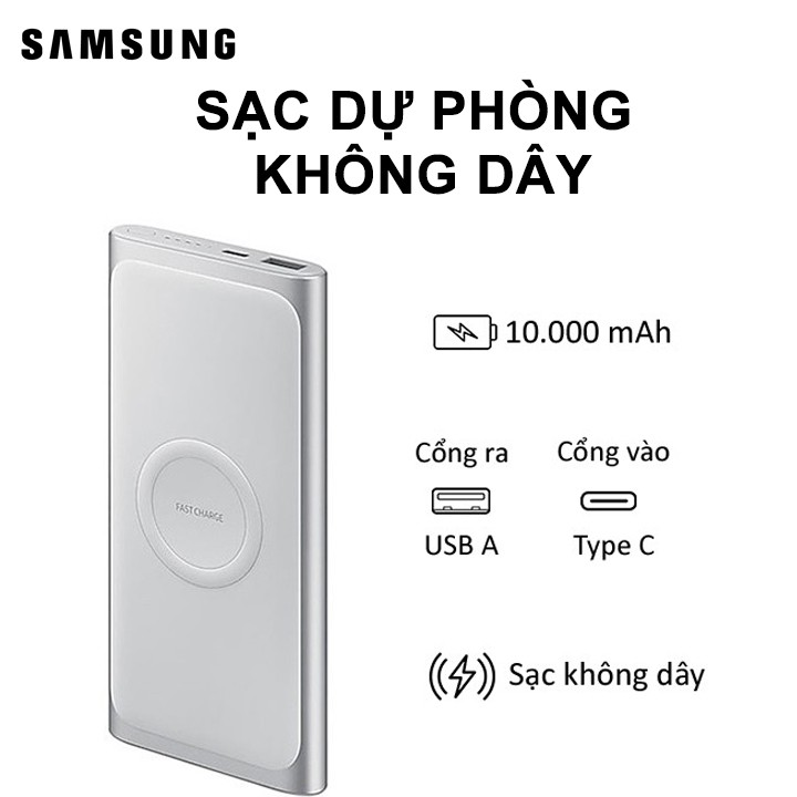 Sạc dự phòng không dây Samsung EB-U1200 - Hàng chính hãng