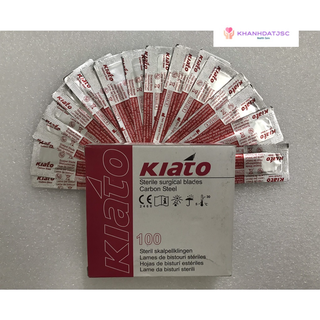 Lưỡi dao mổ Kiato Ấn Độ các số ( hộp 100 chiếc)