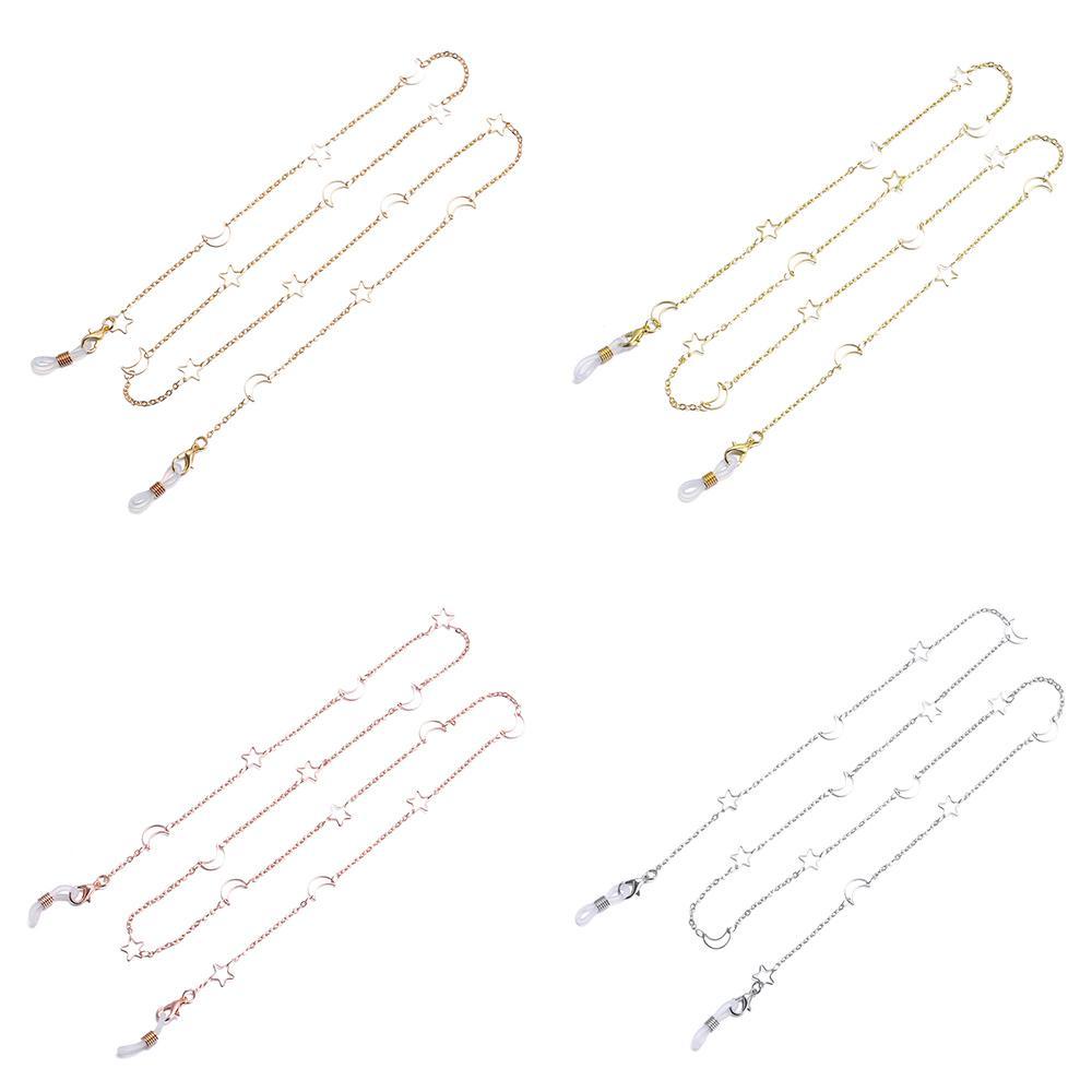 BORAG Dây Xích Đeo Mắt Kính Bằng Hợp Kim Hình Trăng Sao Thời Trang