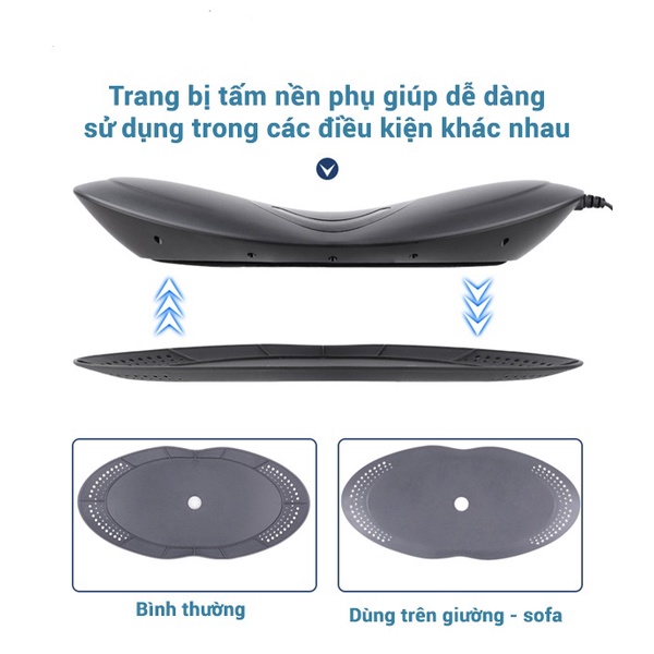 Máy massage thắt lưng hồng ngoại kết hợp xung điện EMS,kéo giãn cột sống,giảm đau vùng thắt lưng