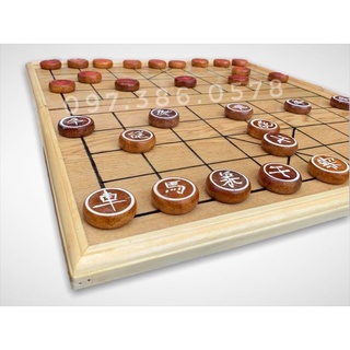 [TẶNG BÀN CỜ] QUÂN CỜ TƯỚNG GỖ TỰ NHIÊN CỠ BỰ TIẾNG ĐANH CHẮC