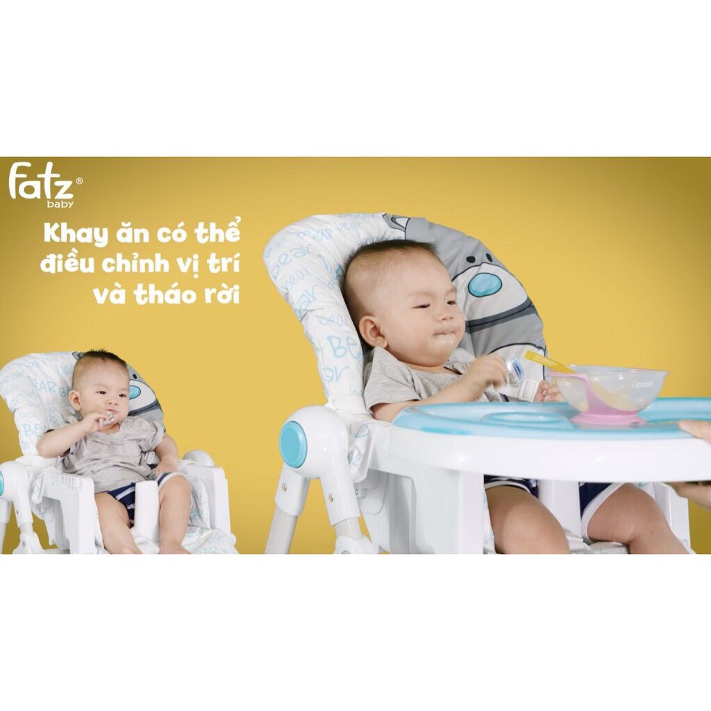 Ghế Ăn Dặm Chân Cao Cho Bé Fatz Baby FB7202BN Chính Hãng