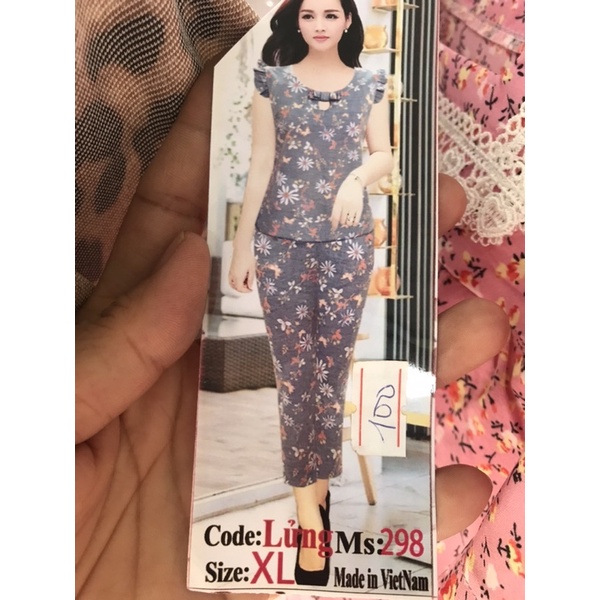 BỘ THUN COTTON DỆT BÔNG TAY CÁNH SIZE 45kg-53kg