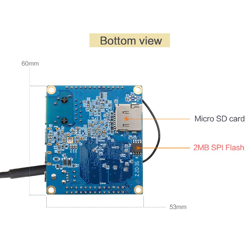 Điện Thoại Orange Pi Zero 2,1gb Ram With H616 Chip Bt, Wif, Chạy Android 10,ubnuntu,os