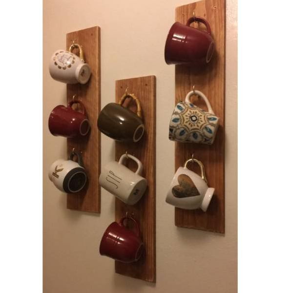 Giá Treo Kính Bằng Gỗ V8D Đa Năng Tiện Dụng Cho Nhà Bếp | BigBuy360 - bigbuy360.vn