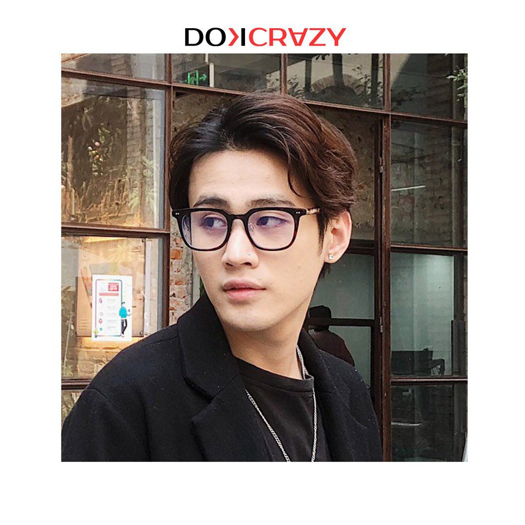 Gọng kính vuông nam nữ NICOS local brand DOKCRAZY mắt giả cận không độ thời trang cao cấp style retro hot trend Hàn Quốc | BigBuy360 - bigbuy360.vn