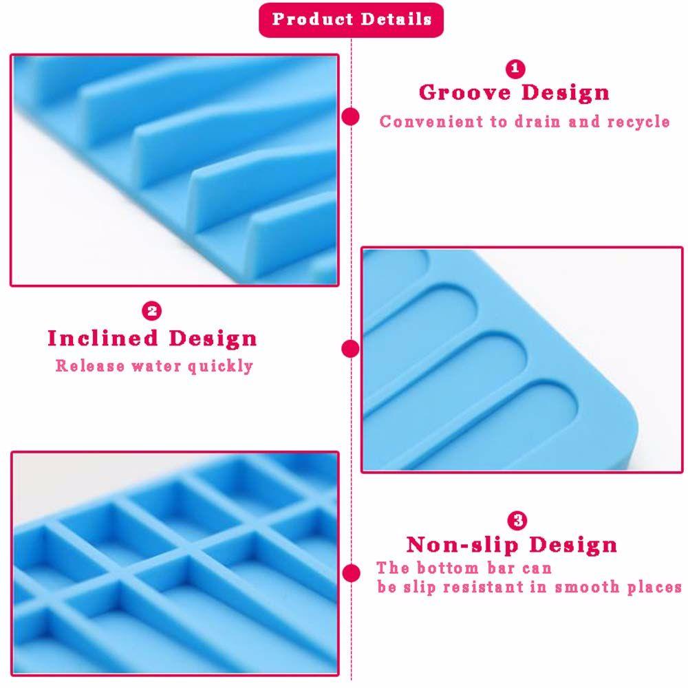 Khay Đựng Xà Phòng Bằng Silicone Bền Thoát Nước