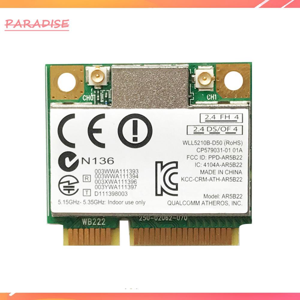 Bộ Chuyển Đổi Mạng Không Dây Mini Pci-E 1 300mbps 2.4g / 5g Bluetooth 4.0 Thẻ | BigBuy360 - bigbuy360.vn