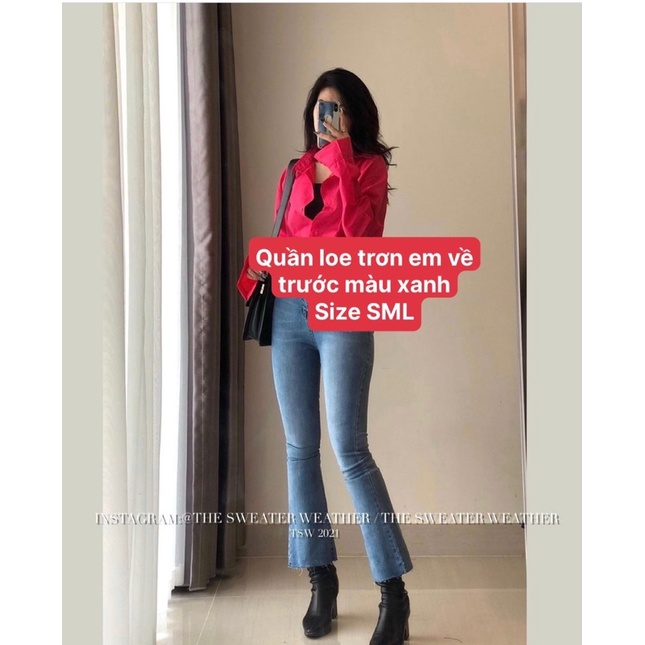 2443 Quần Jean Jeans Loe Cắt Gấu Tag Hồng Fanegu Siêu Xinh