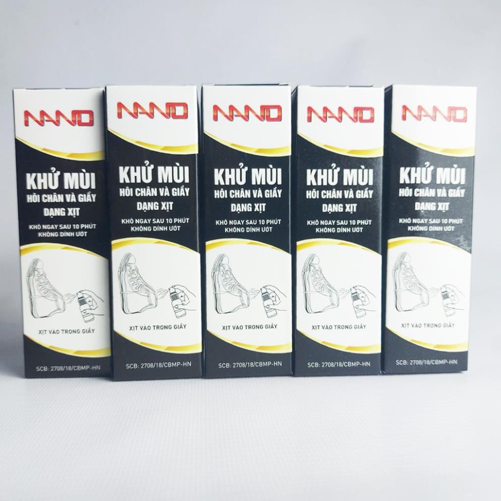 Xịt Khử Mùi Hôi Chân Khử Mùi Giày Mũ Bảo Hiểm Nano Hương Quế