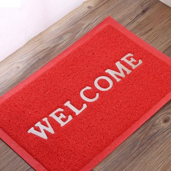 Thảm nhựa chống trơn trượt cao cấp welcome 0,8m x 1,2m