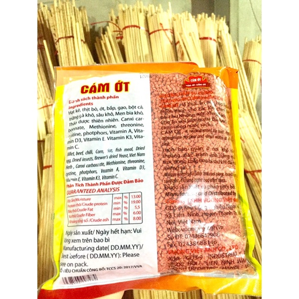 [Mã PET50K giảm Giảm 10% - Tối đa 50K đơn từ 250K] [HOT] CÁM ỚT HỖN HỢP DÀNH CHO NHỒNG- KÉT-CƯỞNG-SÁO 500g