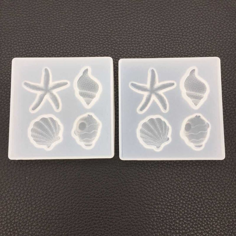Khuôn silicon làm mặt trang sức hình vỏ sò