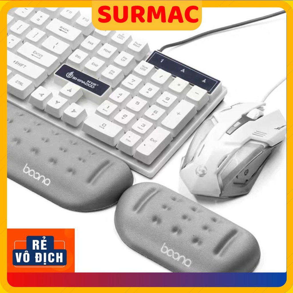 Đệm kê tay chống mỏi cổ tay cho bàn phím và chuột máy tính Baona.
