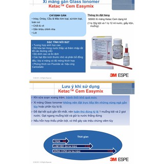 Xi măng gắn Ketac Cem Easymix 3M