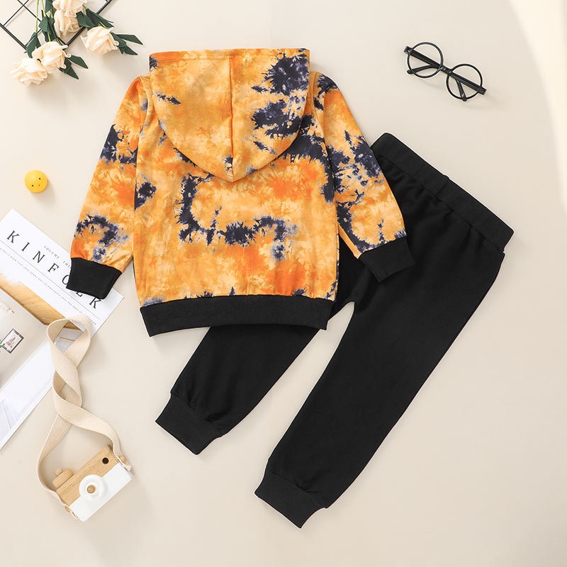 Combo bộ đồ bé trai 1-6 Tuổi ắn Tay Dài Giữ Ấm Mùa Đông In Hình Hoạt Hình Áo Khoác Hoodie quần dài set thời trang cho bé trẻ em