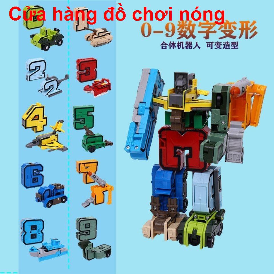 Bộ đồ chơi biến hình kỹ thuật số hoàn chỉnh robot thân xe King Kong trí thông minh cậu bé 36 tuổi mang tính sáng