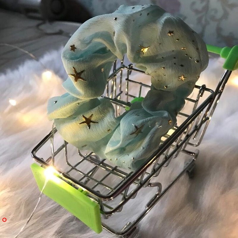 Dây buộc tóc chiffon bản lớn nhiều màu sắc tùy chọn thiết kế đáng yêu dành cho nữ