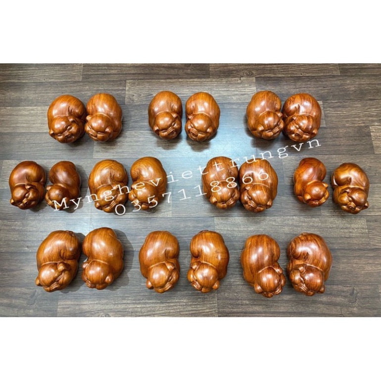 Tượng con Heo Tượng con lợn Gỗ Hương
