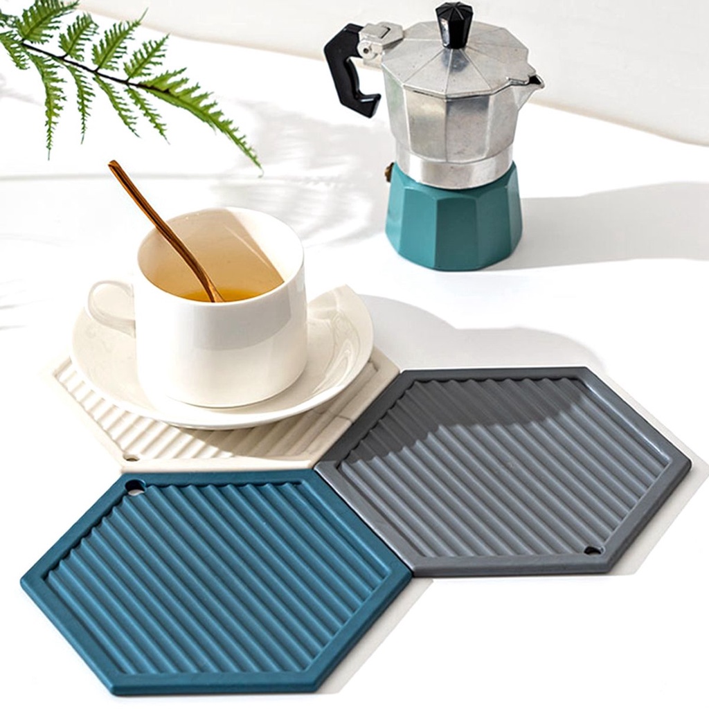 Epoch Tấm Lót Bàn Ăn Hình Vuông / Tròn / Chữ Nhật / Hình Lục Giác Nhiều Màu Chống Trượt Hiện Đại