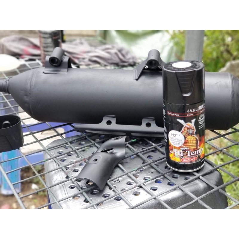 Sơn chịu nhiệt Samurai h2 màu đen nhám