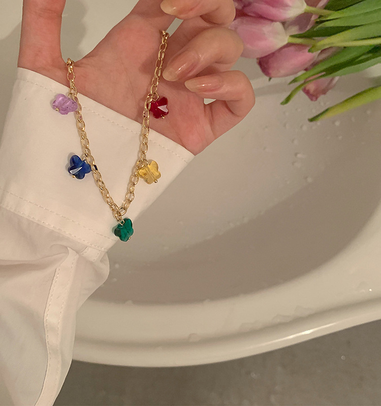 Vòng cổ phối mặt hình cánh bướm thời trang độc đáo dễ phối đồ 191011