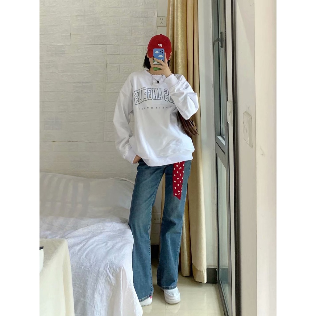 Áo Sweater Avala chất nỉ da cá from rộng dài tay phong cách Hàn Quốc trẻ trung cá tính - QA01 | BigBuy360 - bigbuy360.vn