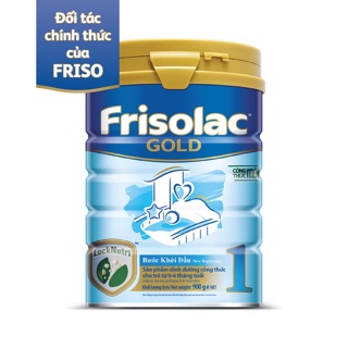 Sữa FRISOLAC gold 1 400g và 900g dành cho trẻ từ 0-6 tháng tuổi