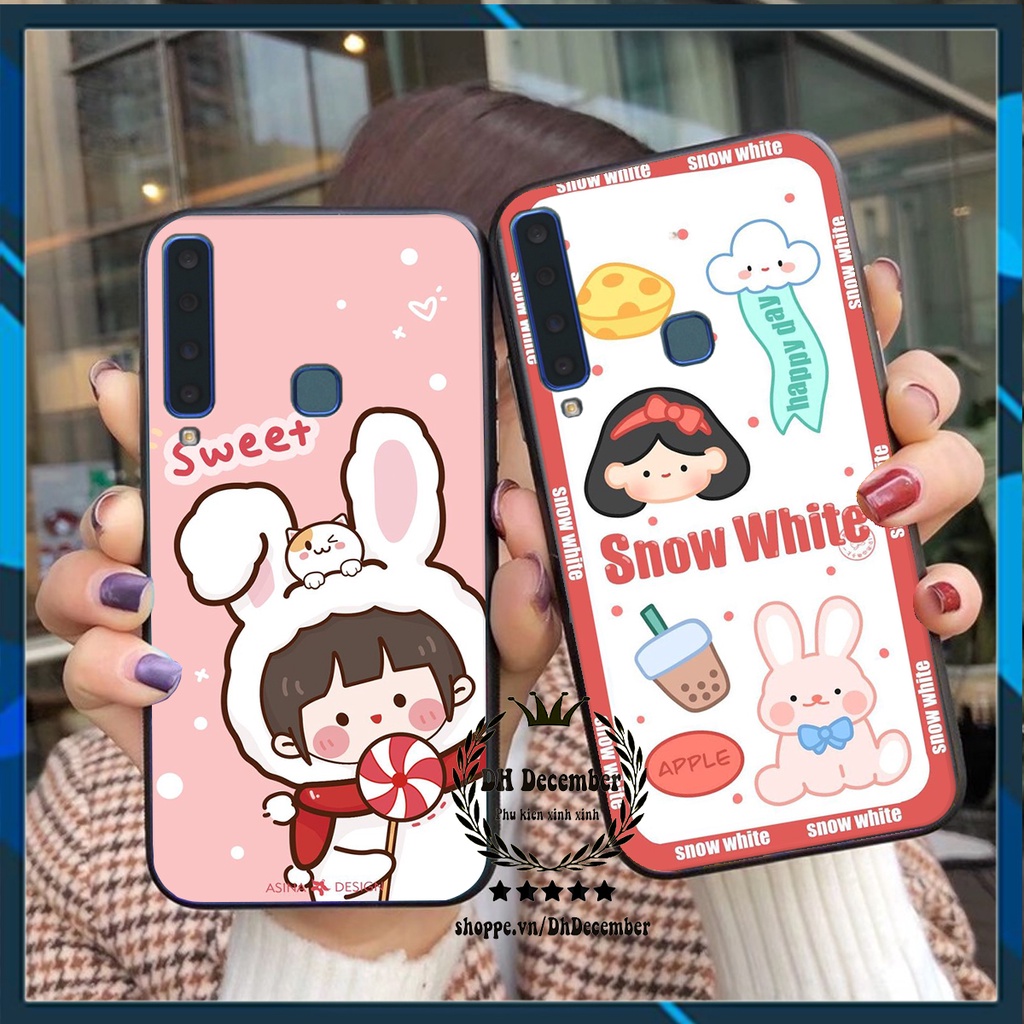 Ốp lưng Samsung A9 2018 in hình 3D lucky, gấu Beer xinh xắn - KHÔNG NÊN BỎ LỠ