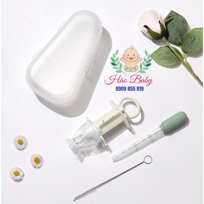 [Haobaby2018] Dụng cụ uống thuốc, sữa, nước hoa quả ống bơm xilanh đầu silicon mềm an toàn cho bé