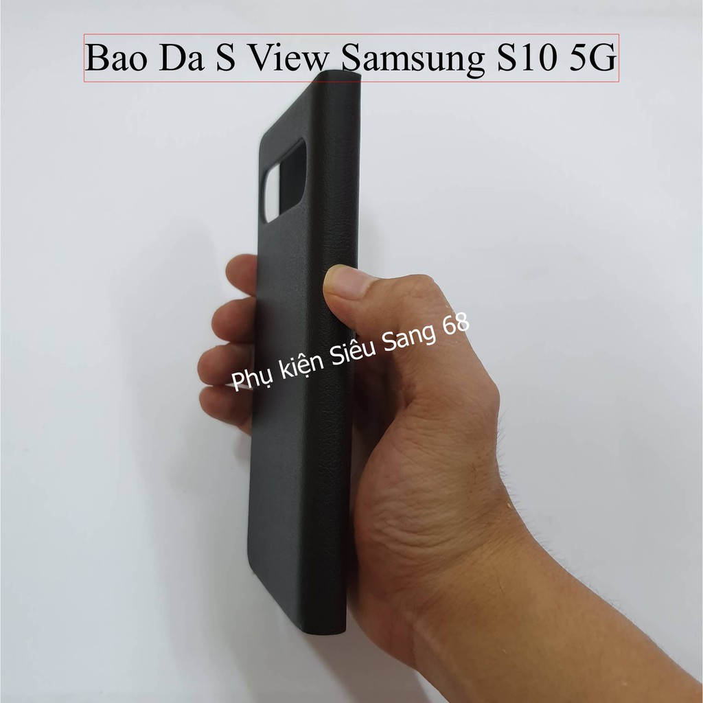 [Mã ELFLASH5 giảm 20K đơn 50K] Samsung S10 5G| Bao Da S View Samsung Glaxy S10 5G - Pk68