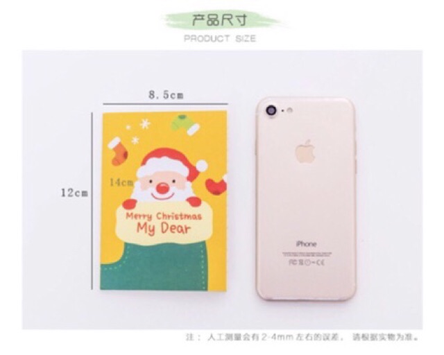 Sổ Tay MiNi Noel Giáng Sinh