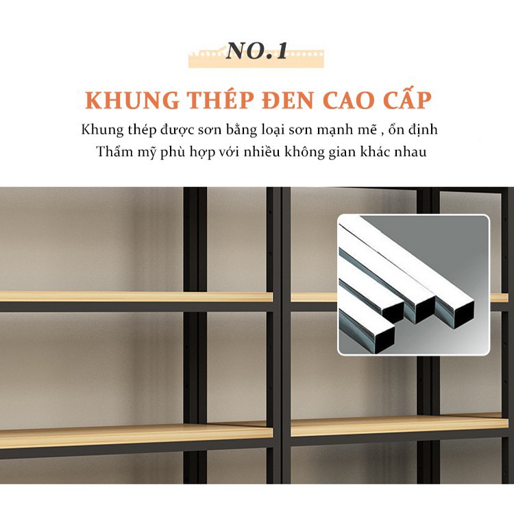 KỆ SẮT ĐA NĂNG ĐỂ HÀNG 4 tầng dài 1.5m, 1.2m, 1m, 0.6m, kệ trưng bày cửa hàng LẮP RÁP THÔNG MINH hiện đại chịu tải cao