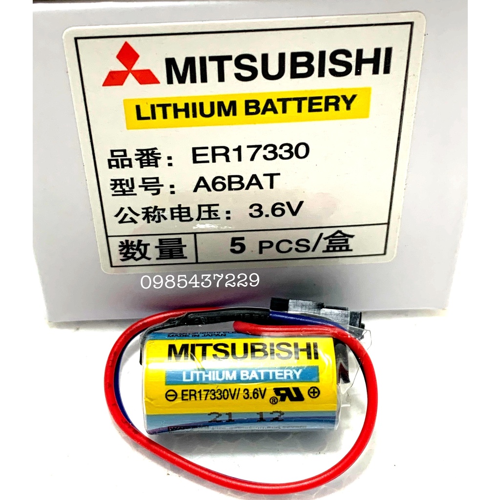 Pin nuôi nguồn MITSUBISHI MR-BAT A6BAT ER17330V/3.6V chính hãng