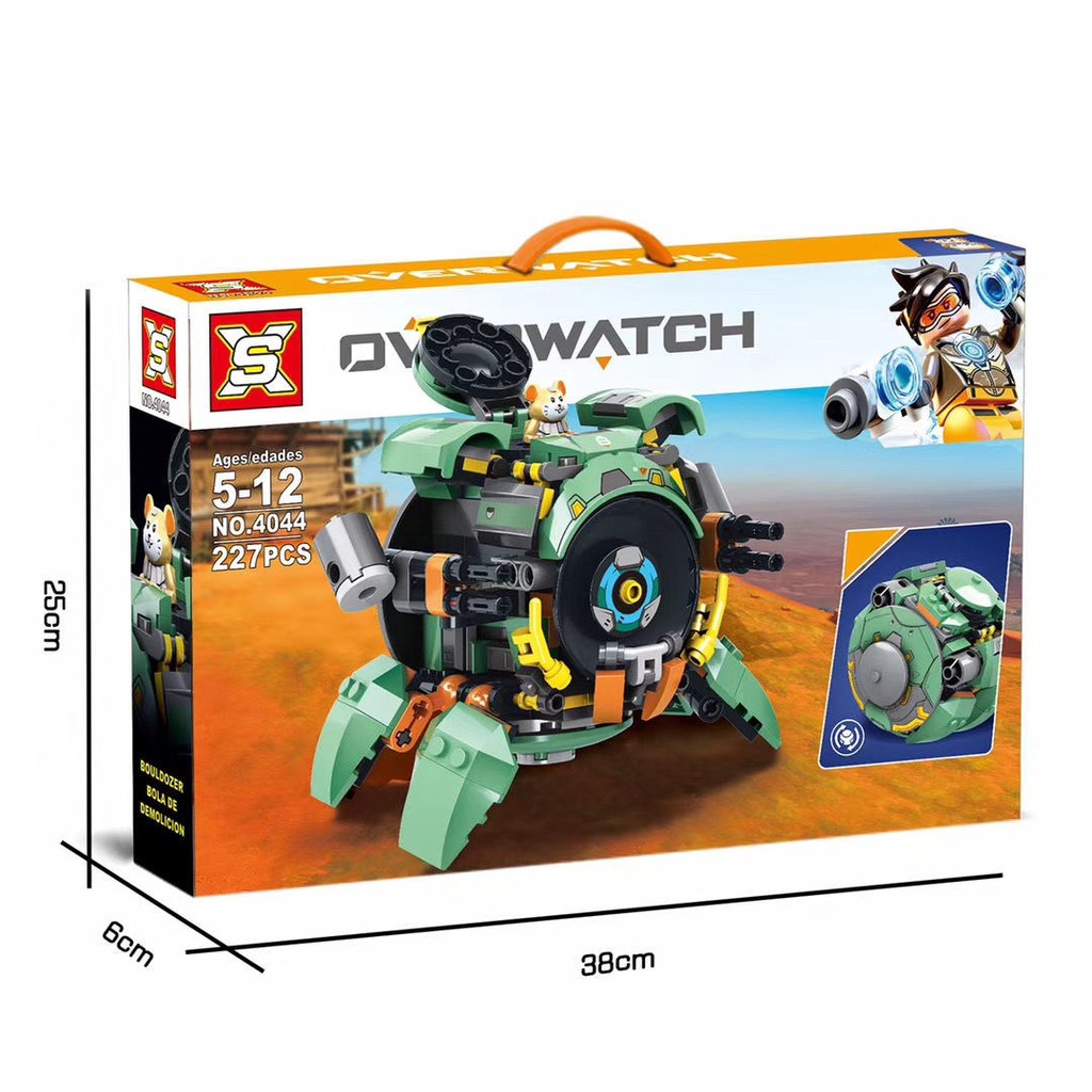 Overwatch Loạt Phá Bóng Lắp Ráp Trẻ Em Trai Ghép Hình Quà Tặng LEGO Phù Hợp Khối Xây Dựng Mô Hình Đồ Chơi