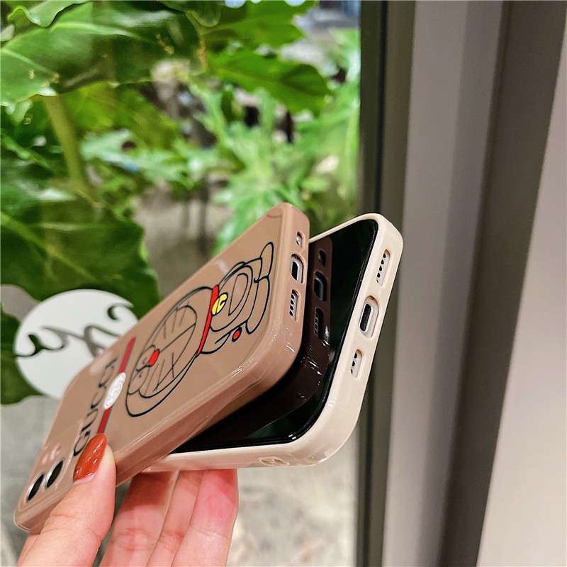 Ốp điện thoại silicon TPU mềm chống sốc họa tiết hình Doraemon cho IPhone 12 11 Pro Max X XS Max XR 8 7 Plus