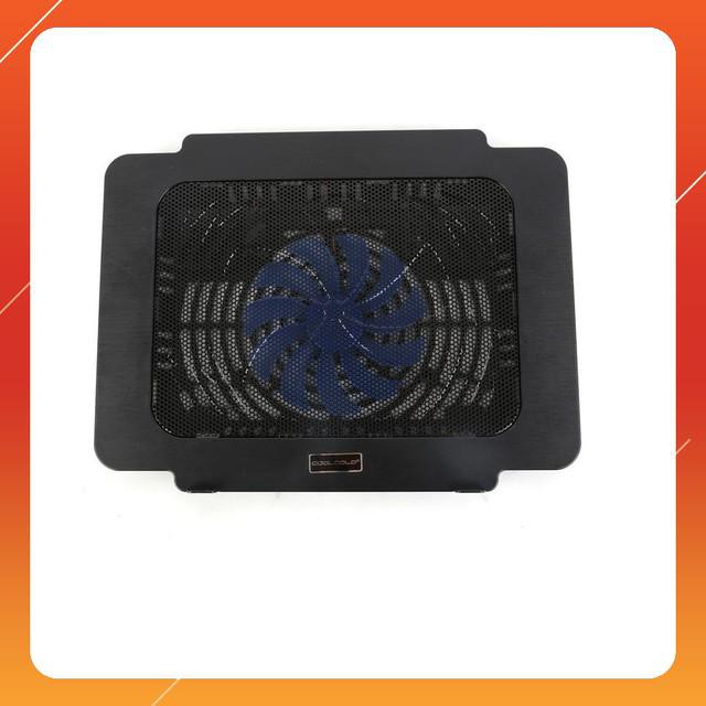 MAU MOI '' Đế quạt tản nhiệt Coolcold chính hãng 1Fan lớn giải nhiệt nhanh cho Laptop 14-16 Inch  MỚI HOT