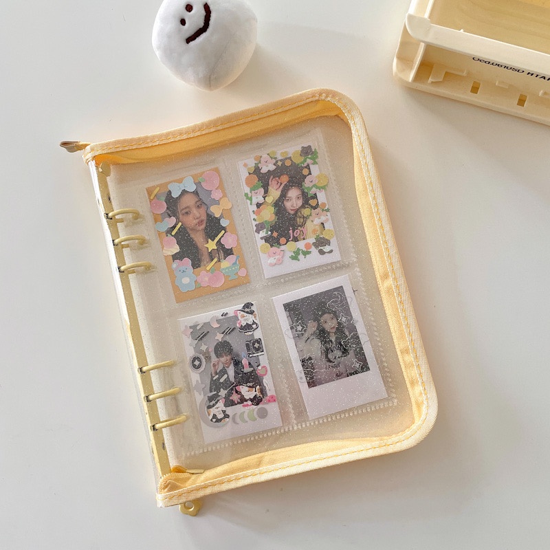 Album Ảnh Polaroid 3 Inch Bìa Màu Hồng Có Khóa Kéo Insa5