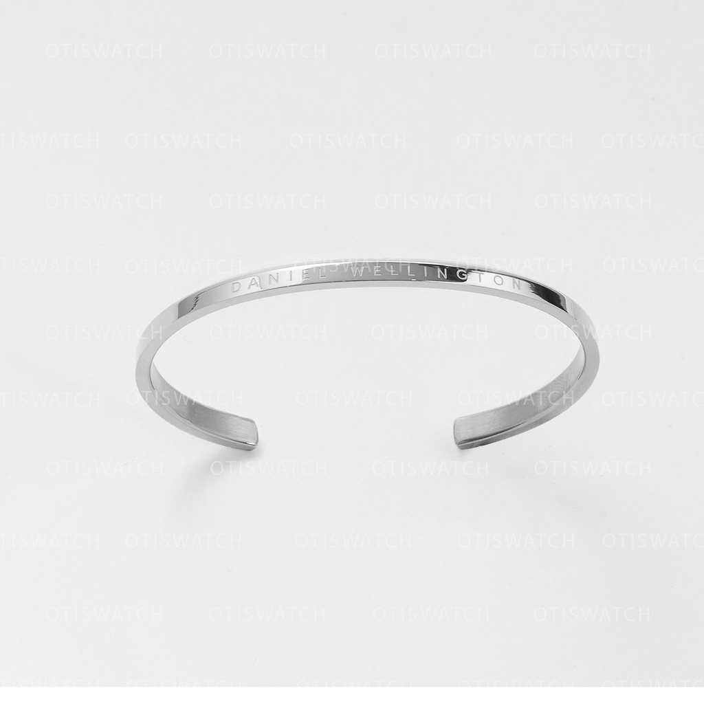 Vòng tay daniel wellington classic cuff v1 silver dw lắc tay khắc tên chính hãng - OtisWatch