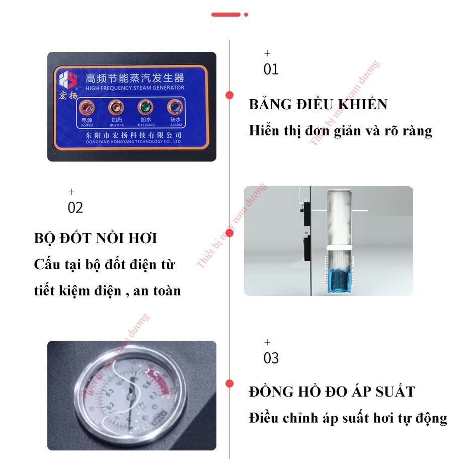 Bàn ủi nồi hơi công nghiệp thông minh YH-116 dùng bộ đốt điện từ an toàn tiết kiệm điện