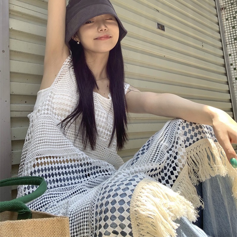 Đầm Dệt Kim Khoét Rỗng Kiểu Dáng Nhỏ Nhắn Xinh Xắn