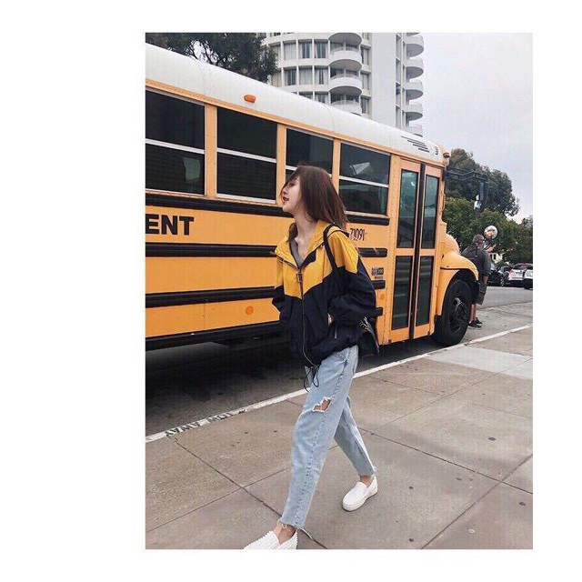 [Giá siêu rẻ] Áo khoác dù phối xéo, HÌNH THẬT TREO MÓC chất lượng | BigBuy360 - bigbuy360.vn