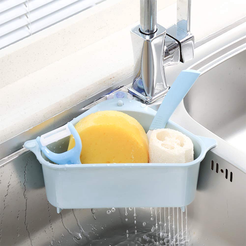 Khay lọc rác hình tam giác treo góc bồn rửa chén/nhà tắm tiết kiệm không gian