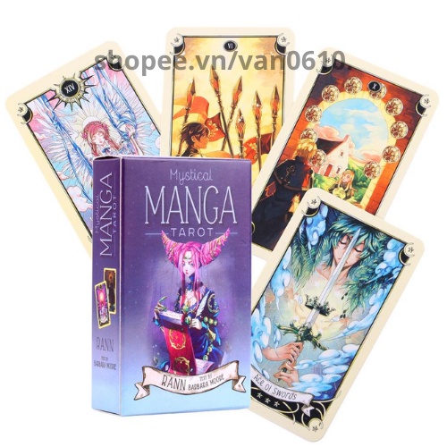 Bộ bài Tarot 78 lá Mystical Manga Tarot, tác giả Barbara Moore, Rann