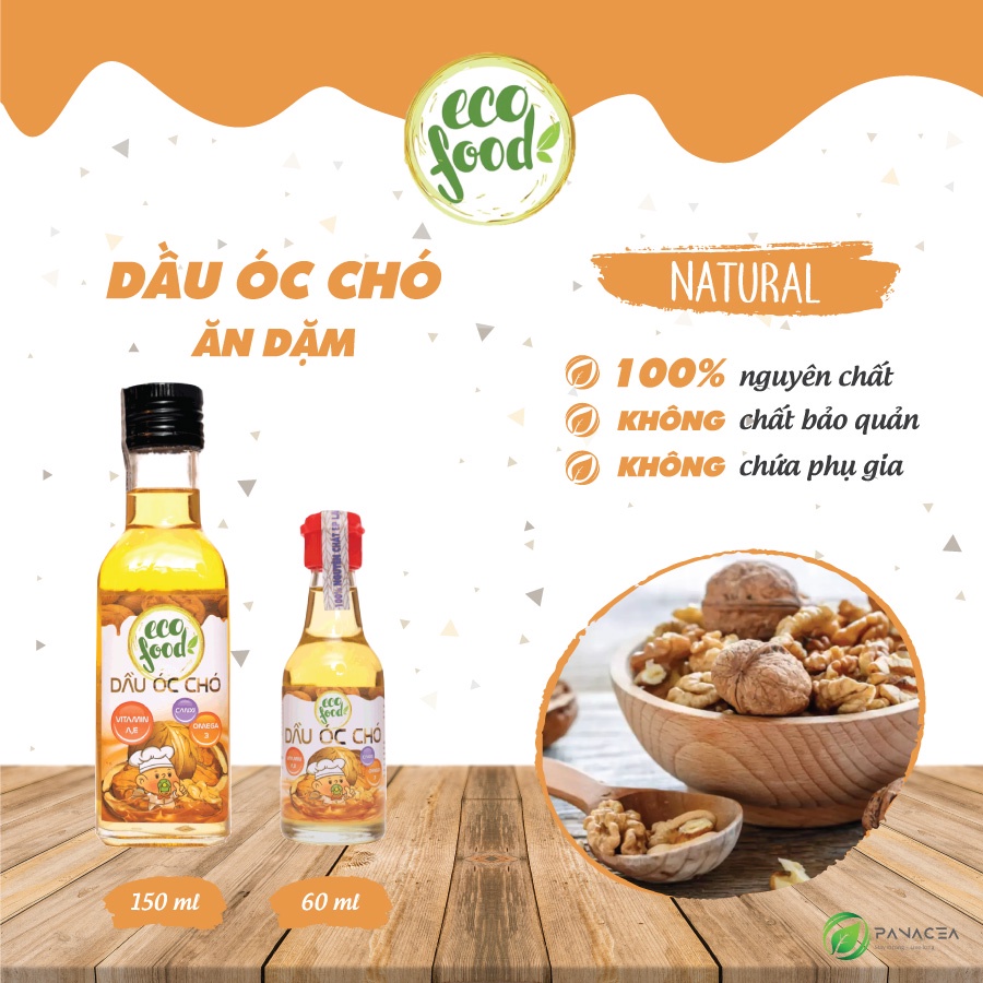 Dầu óc chó Ecofood nguyên chất ăn dặm cho bé - Thực đơn Ăn dặm - Ăn dặm chỉ huy - Ăn dặm kiểu Nhật