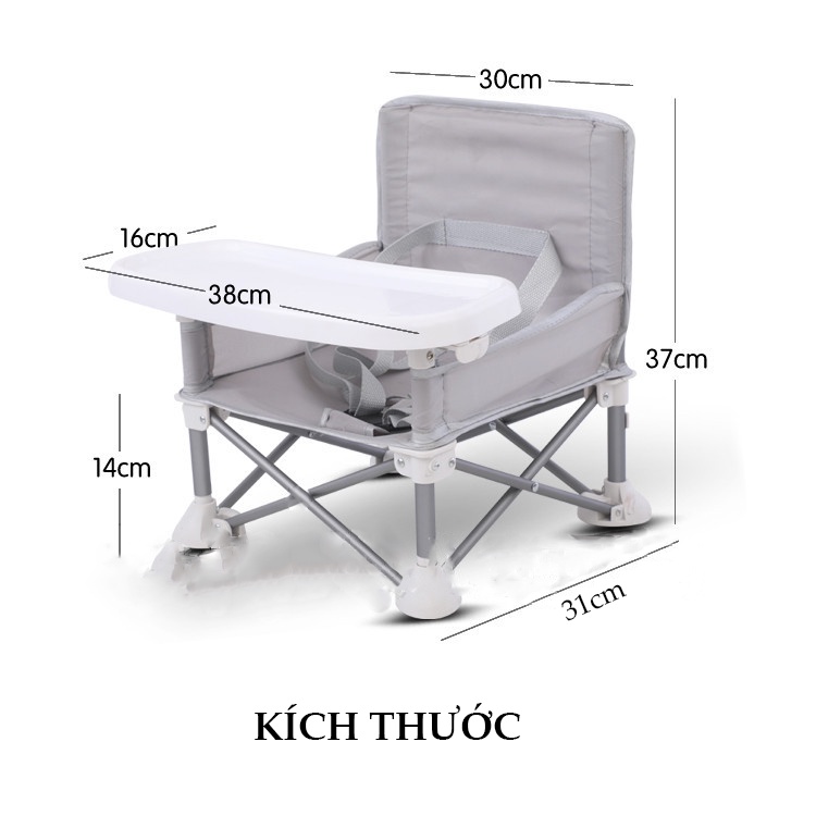 Ghế ĂN Dặm Cho Bé, Ghế Ăn Dặm Cho Bé Gấp Gọn Có  Thể Mang Đi Mọi Nơi Nhỏ Gọn Tiện Lợi Và An Toàn Cho Bé Khi Sử Dụng