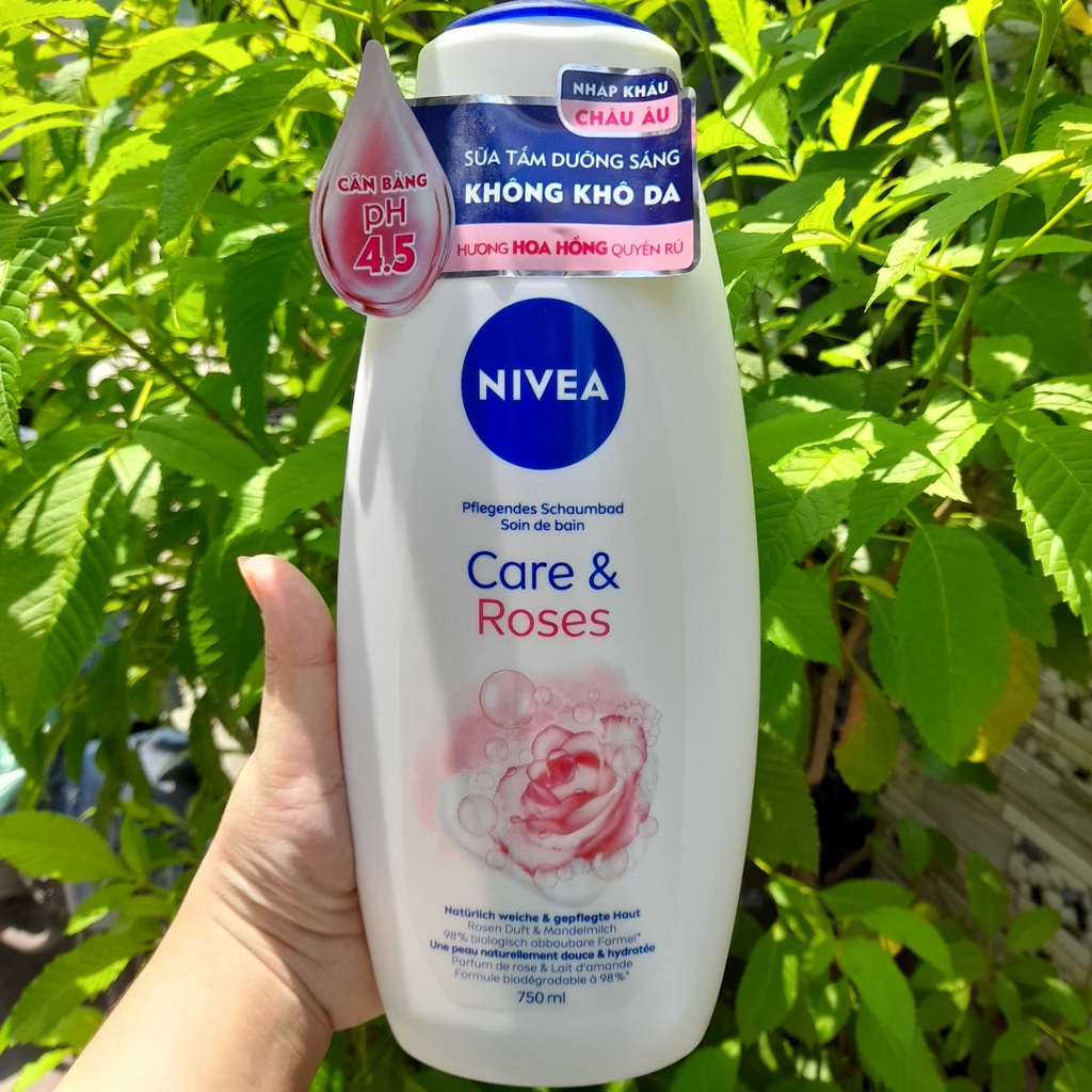 Sữa tắm dưỡng da hương hoa NIVEA nhập từ Đức 750ml